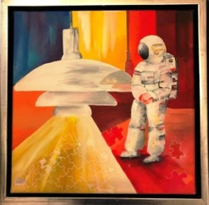 Maleri til salg online galleri astronaut world agenda