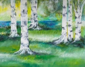 Maleri til salg birkeskoven Amager